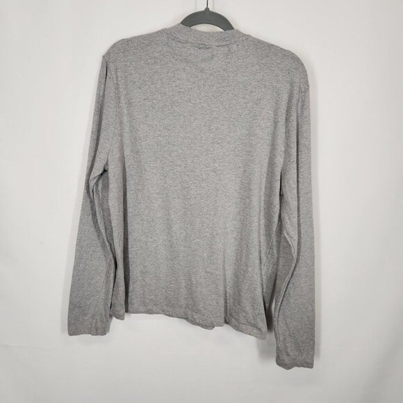 Asos Men's Long Sleeve Muscle Shirt in Gray Size‎ Large - Picture 3 of 5